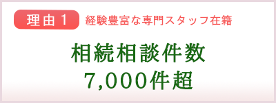 経験豊富・実績多数な相続の専門家在籍